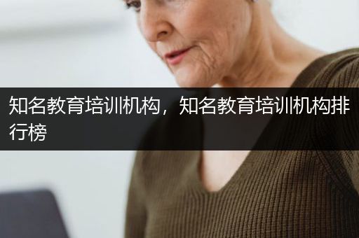 知名教育培训机构，知名教育培训机构排行榜